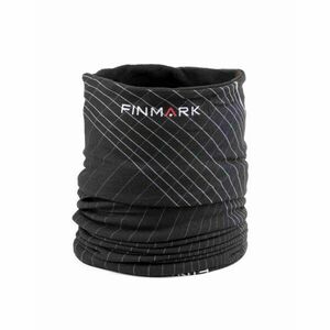 Finmark MULTIFUNCTIONAL SCARF WITH FLEECE Multifunkční šátek, černá, velikost obraz