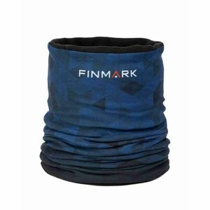 Finmark MULTIFUNCTIONAL SCARF WITH FLEECE Multifunkční šátek, modrá, velikost obraz
