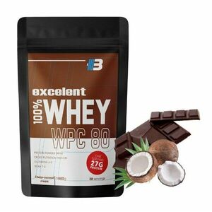 Excelent 100% Whey Protein WPC 80 - Body Nutrition 1000 g Banana Cream obraz