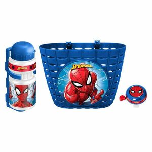 Cyklistická sada Spiderman (košík, láhev, zvonek) obraz