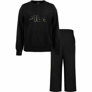 Fila IN COTTON BRUSHED FLEECE Dámské pyžamo, černá, velikost obraz