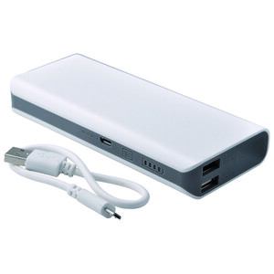 Baladeo PLR905 powerbanka S11000 2x USB, bílá obraz