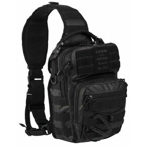 Mil-tec Tactical batoh jednopopruhový, černý 10L obraz
