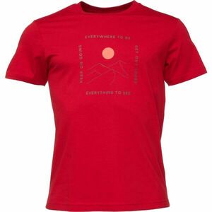 Hi-Tec NOLE Pánské triko, červená, velikost obraz
