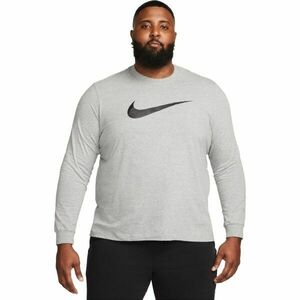 Nike SPORTSWEAR ICON SWOOSH Pánské tričko s dlouhým rukávem, šedá, velikost obraz