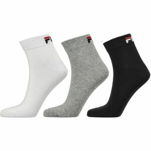 Fila QUARTER PLAIN SOCKS 3P Ponožky, černá, velikost obraz
