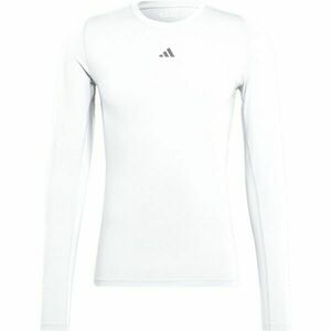adidas TECHFIT LONG SLEEVE TEE Pánské tričko, bílá, velikost obraz