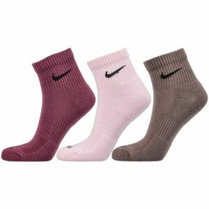 Nike EVERY DAY PLUS Pánské středně vysoké ponožky, růžová, veľkosť S obraz