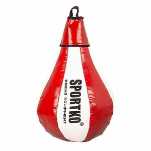 Boxovací pytel SportKO GP1 24x40cm / 5kg bílo-červená obraz