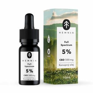 Konopný olej Hemnia Full Spectrum CBD 5%, 500 mg, 10 ml obraz
