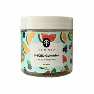 H4CBD Gummies Hemnia, 250 mg H4CBD, 10 ks Fruit Mix obraz