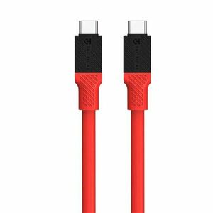 Kabel Fat Man Cable Tactical®, USB-C/USB-C – Červená (Barva: Červená) obraz