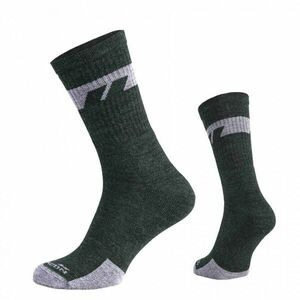 Ponožky Alpine Merino Medium Pentagon® – Olive Green (Barva: Olive Green, Velikost: 45-47) obraz