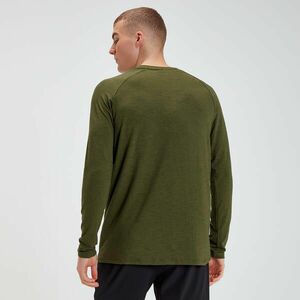 MP Performance tričko s dlouhým rukávem - Army zelená a černá - XS obraz