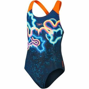 Speedo DIGITAL PLACEMENT SPLASHBACK Dívčí jednodílné sportovní plavky, modrá, velikost obraz