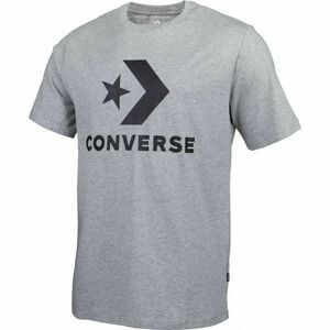 Converse STAR CHEVRON TEE Pánské tričko, šedá, veľkosť S obraz