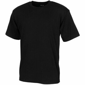 Bavlněné tričko US army MFH® s krátkým rukávem – Černá (Barva: Černá, Velikost: 3XL) obraz