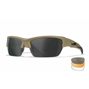 Sportovní brýle Valor 2.5 Wiley X®, 3 skla – Čiré + Kouřově šedé + Oranžové Light Rust, Tan (Barva: Tan, Čočky: ) obraz