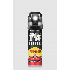 Obranný sprej se světlem Pepper - Jet TW1000® / 63 ml (Barva: Černá) obraz
