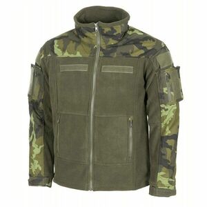 Fleecová bunda Combat MFH® (Barva: Vzor 95 woodland , Velikost: XXL) obraz