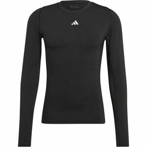 adidas TECHFIT LONG SLEEVE TEE Pánské tričko, černá, velikost obraz