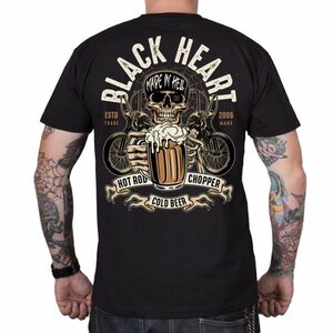Triko BLACK HEART Beer Biker černá 3XL obraz