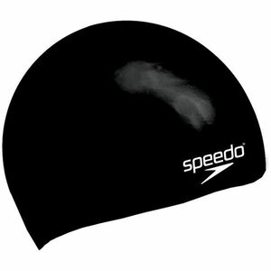 Speedo MOULDED SILC CAP JU Juniorská plavecká čepice, černá, veľkosť UNI obraz