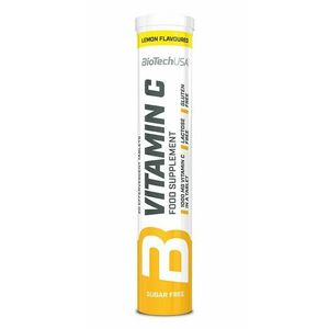 Vitamin C 1000 šumivý - Biotech USA 20 tbl. Lemon obraz