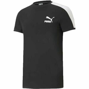 Puma ICONIC T7 TEE Pánské triko, černá, velikost obraz