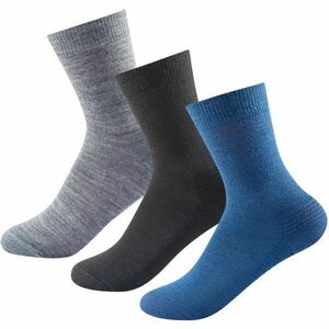 Devold DAILY MERINO MEDIUM SOCK 3PK Unisex ponožky, šedá, veľkosť 36-40 obraz