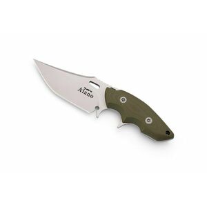 Nůž Alano Hydra Knives® – Stříbrná čepel – Satin, Olive Green (Barva: Olive Green, Varianta: Stříbrná čepel – Satin) obraz