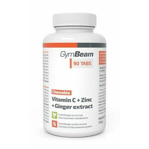 Vitamin C + Zinc + Ginger Extract - GymBeam 90 tbl. obraz