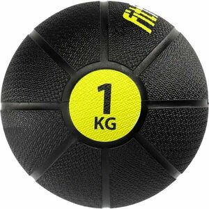 Fitforce MEDICINE BALL 1 KG Medicinbal, černá, velikost obraz