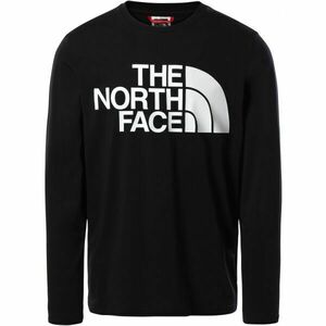 The North Face STANDARD M Pánské triko s dlouhým rukávem, černá, velikost obraz