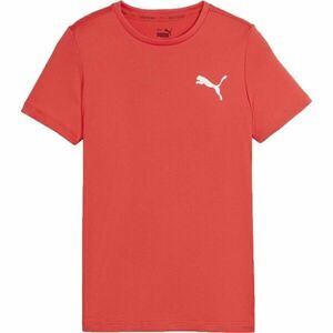 Puma ACTIVE SMALL LOGO TEE Chlapecké sportovní triko, oranžová, velikost obraz