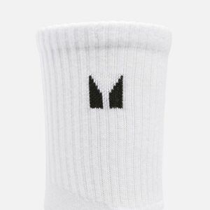 MP Unisex Crew Ponožky (3 páry v balení) – Bílé - UK 2-5 obraz