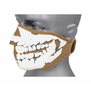 TM Neoprenová maska ​​3D lebka - coyot brown obraz