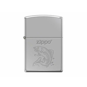 Zippo benzínový zapalovač z motivem Fish, chrom obraz