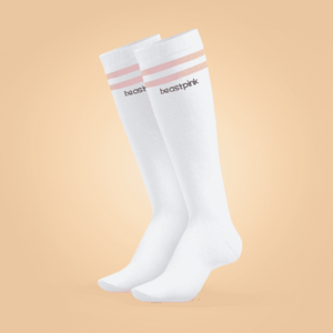 Ponožky High Socks White M - BeastPink obraz