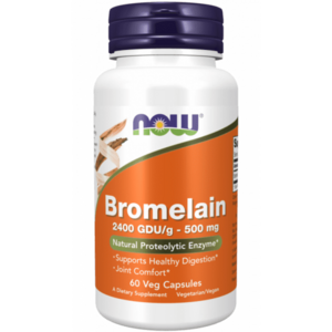 Bromelain 500 mg 60 kaps. - NOW Foods obraz