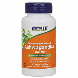 Ashwagandha 450 mg 90 kaps. - NOW Foods obraz