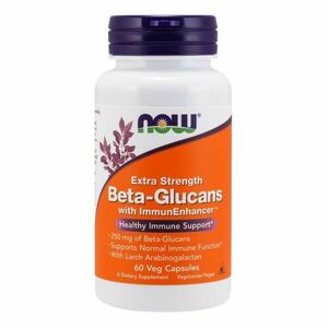 Beta-Glukany + ImmunEnhancer ™, Extra silné 60 kaps. - NOW Foods obraz