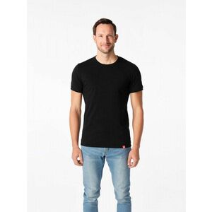 Pánské tričko SlimFit Davos CityZen® – Černá (Barva: Černá, Velikost: XXL) obraz