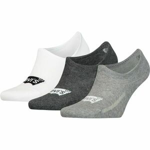 Levi's® HIGH CUT BATWING LOGO 3P Unisexové ponožky, šedá, velikost obraz