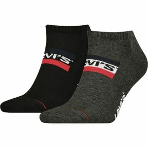 Levi's® LOW CUT LOGO 2P Unisexové ponožky, černá, velikost obraz