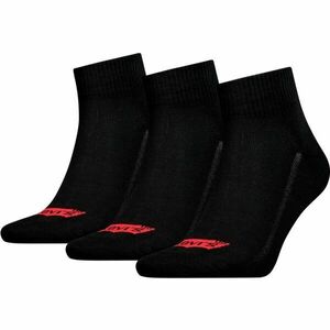 Levi's® MID CUT BATWING LOGO 3P Unisexové ponožky, černá, velikost obraz