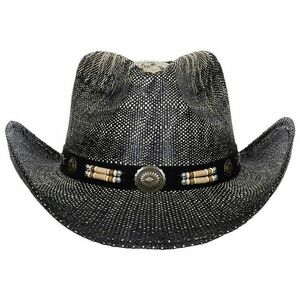 Fox Outdoor Slaměný klobouk Texas s páskou, černohnědý obraz