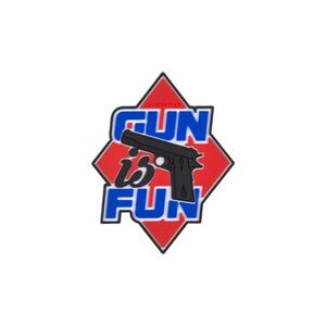 Helikon-Tex "Gun is Fun" nášivka - PVC - Red obraz