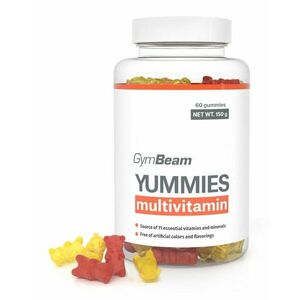 Yummies - GymBeam 60 kaps. Orange+Lemon+Cherry obraz
