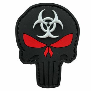 WARAGOD Nášivka 3D Punisher Biohazard 7.5x5.6cm obraz